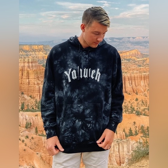 ELEVATED FAITH Yahweh Tie-Dye Unisex Hoodie - Picture 4 of 8